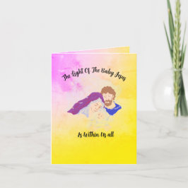 Agradecimiento Tarjeta de navidades : Luz del Niño Jesús