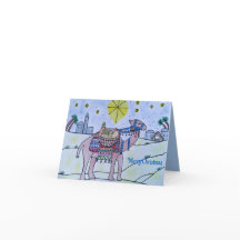 Tarjeta de Navidades nocturnos Starry