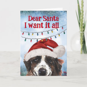 Agradecimiento Tarjeta de Navidades personalizados de su St Berna