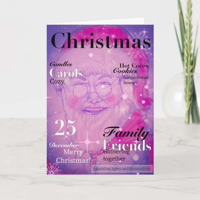 Agradecimiento Tarjeta de Navidades plegados (Anverso)