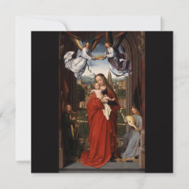 Agradecimiento Tarjeta de Navidades religiosos de niños y Madonna