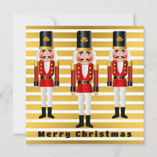 Agradecimiento Tarjeta de Navidades rojos y blancos personalizada