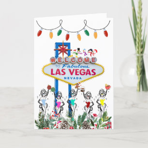 Agradecimiento Tarjeta de Navidades Showgirls de Las Vegas