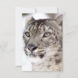 Agradecimiento Tarjeta de Navidades Snow Leopard