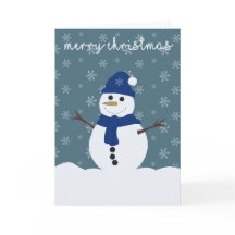 Tarjeta de Navidades Snowman