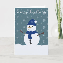 Agradecimiento Tarjeta de Navidades Snowman