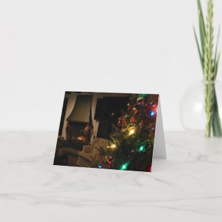 Agradecimiento tarjeta de Navidades tradicionales