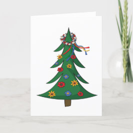 Agradecimiento Tarjeta de navidades - Vinok ucraniano