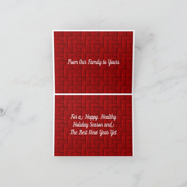 Agradecimiento Tarjeta de navidades y Año Nuevo (Interior)