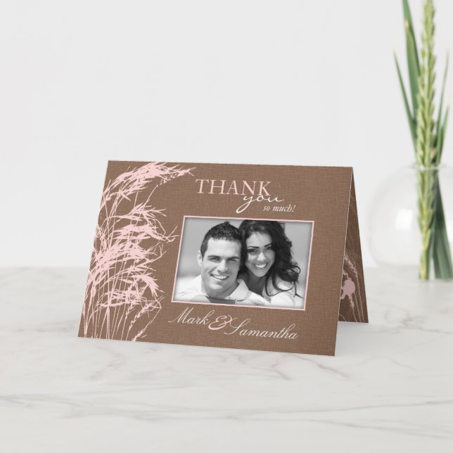 Agradecimiento Tarjeta de novia de otoño dulce TY (Anverso)