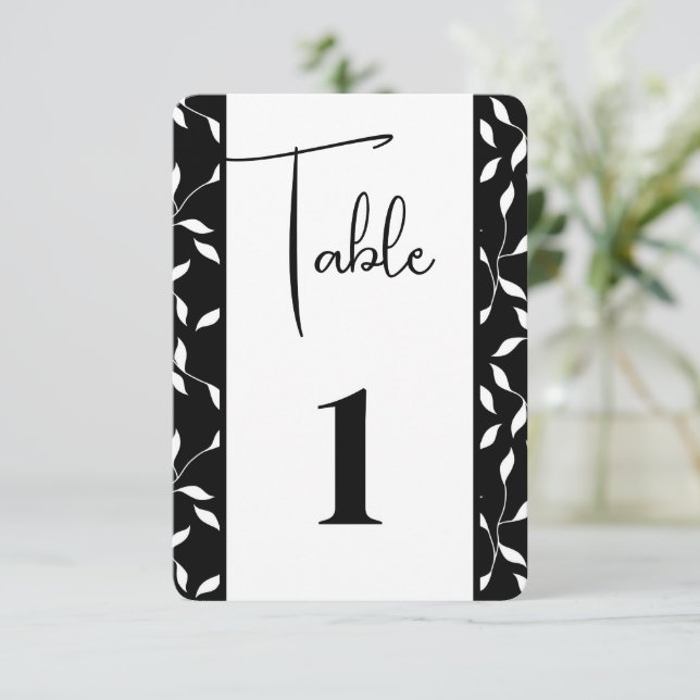 Agradecimiento Tarjeta de número de mesa (Anverso de pie)
