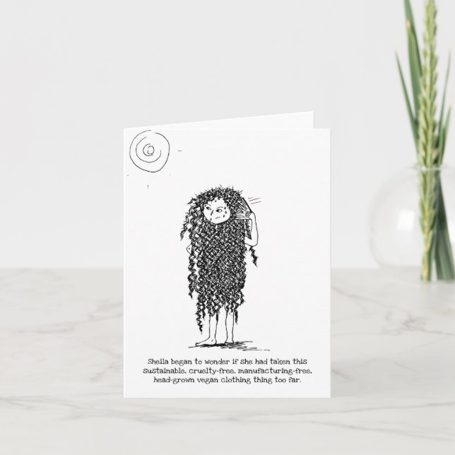 Agradecimiento Tarjeta de opciones de ropa pobre (Anverso)