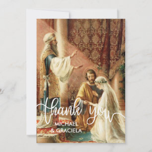Agradecimiento Tarjeta de oración de boda católica Superposició