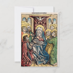 Agradecimiento Tarjeta de oración de Pentecostés de la Crónica de