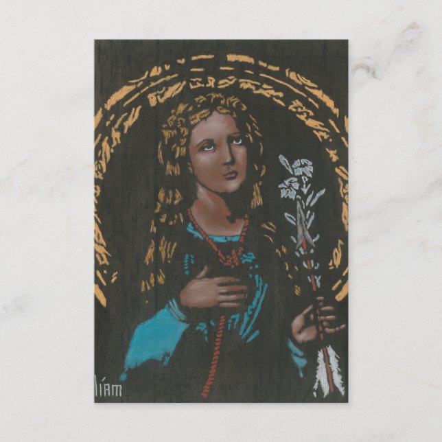 Agradecimiento Tarjeta de oración de Sta. Filomena (Anverso)
