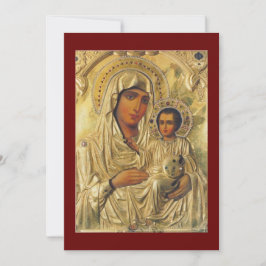Agradecimiento Tarjeta de oración Panagia de Jerusalén