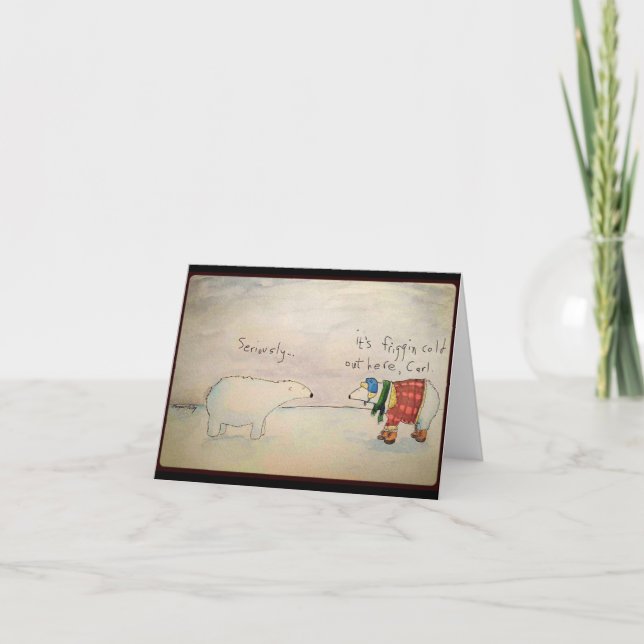 Agradecimiento Tarjeta de oso polar (Anverso)