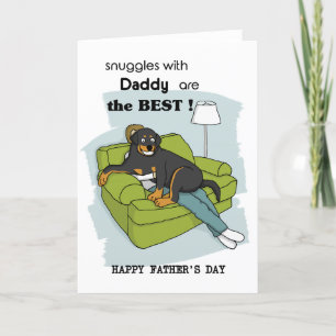 Agradecimiento Tarjeta de papá de Rottie; tarjeta de papá de Rott