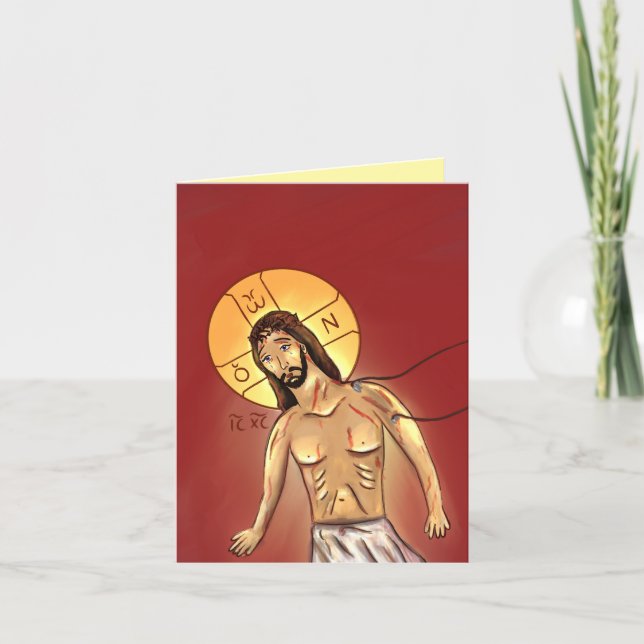 Agradecimiento Tarjeta de Papelería de Cristo (Anverso)