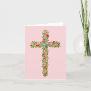 Agradecimiento Tarjeta de Pascua de Flor 2 Acuarela