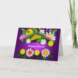 Agradecimiento Tarjeta de pascua de las flores