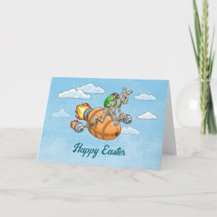 Agradecimiento Tarjeta de Pascua de Rocket Rabbit