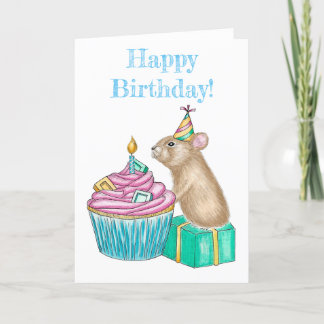 Agradecimiento Tarjeta de pastelería de cumpleaños feliz de Pika