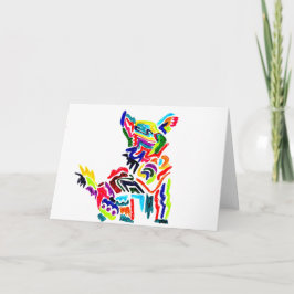 Agradecimiento Tarjeta de perro de fiesta