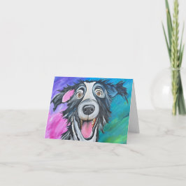 AGRADECIMIENTO TARJETA DE PERRO FELIZ