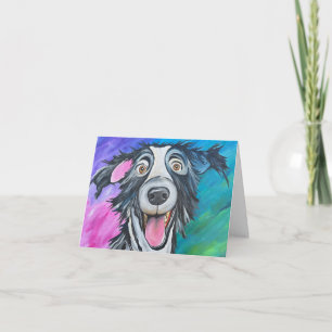 AGRADECIMIENTO TARJETA DE PERRO FELIZ