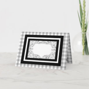 Agradecimiento Tarjeta de personalizable Diseño clásico en blanco