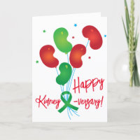 Tarjeta de Personalizable feliz para riñones-versa