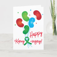 Tarjeta de Personalizable feliz para riñones-versa