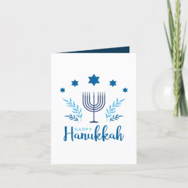 Agradecimiento Tarjeta de Personalizable Happy Hanukkah Menorah S