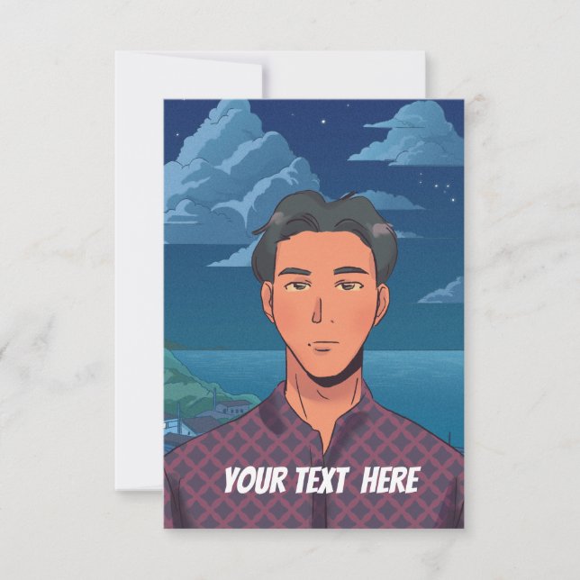 Agradecimiento tarjeta de personalizable para todas las ocasiones (Anverso)