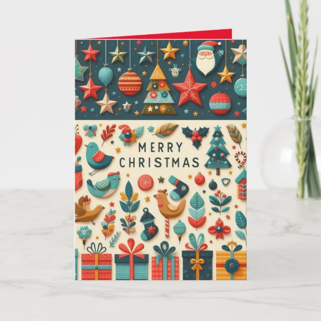 Agradecimiento Tarjeta de personalización de navidad (Anverso)