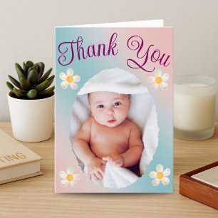 Agradecimiento Tarjeta de personalizado Doula con foto de bebé