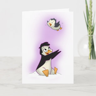 Agradecimiento Tarjeta de pingüinos del Día de la Madre