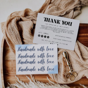 Agradecimiento Tarjeta de presentación pequeña minimalista