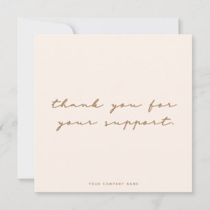 Agradecimiento Tarjeta de presentación simple y suave