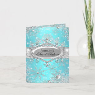 Agradecimiento Tarjeta de princesa Winter Wonderland Thank You