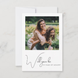 Agradecimiento Tarjeta de propuesta de caligrafía de moda Foto Ma