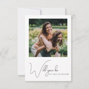Agradecimiento Tarjeta de propuesta de caligrafía de moda Foto Ma