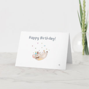 Agradecimiento Tarjeta de ratón Feliz Cumpleaños