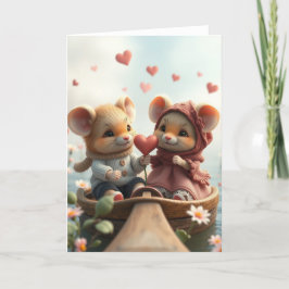 Agradecimiento Tarjeta de ratón romántica