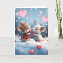 Agradecimiento Tarjeta de ratón romántica