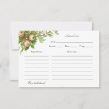 tarjeta de receta de manzanas acuáticas