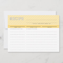 Agradecimiento TARJETA DE RECETA MODERNA lindo organizador mínimo