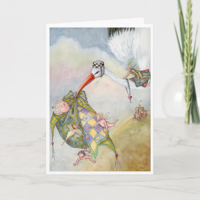 Agradecimiento tarjeta de recién nacido (Anverso)