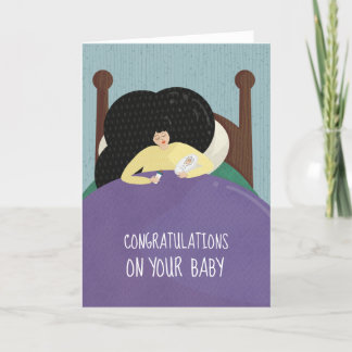 Agradecimiento Tarjeta de Recién nacido de felicitaciones (en bla